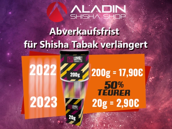 shisha abverkaufsfrist