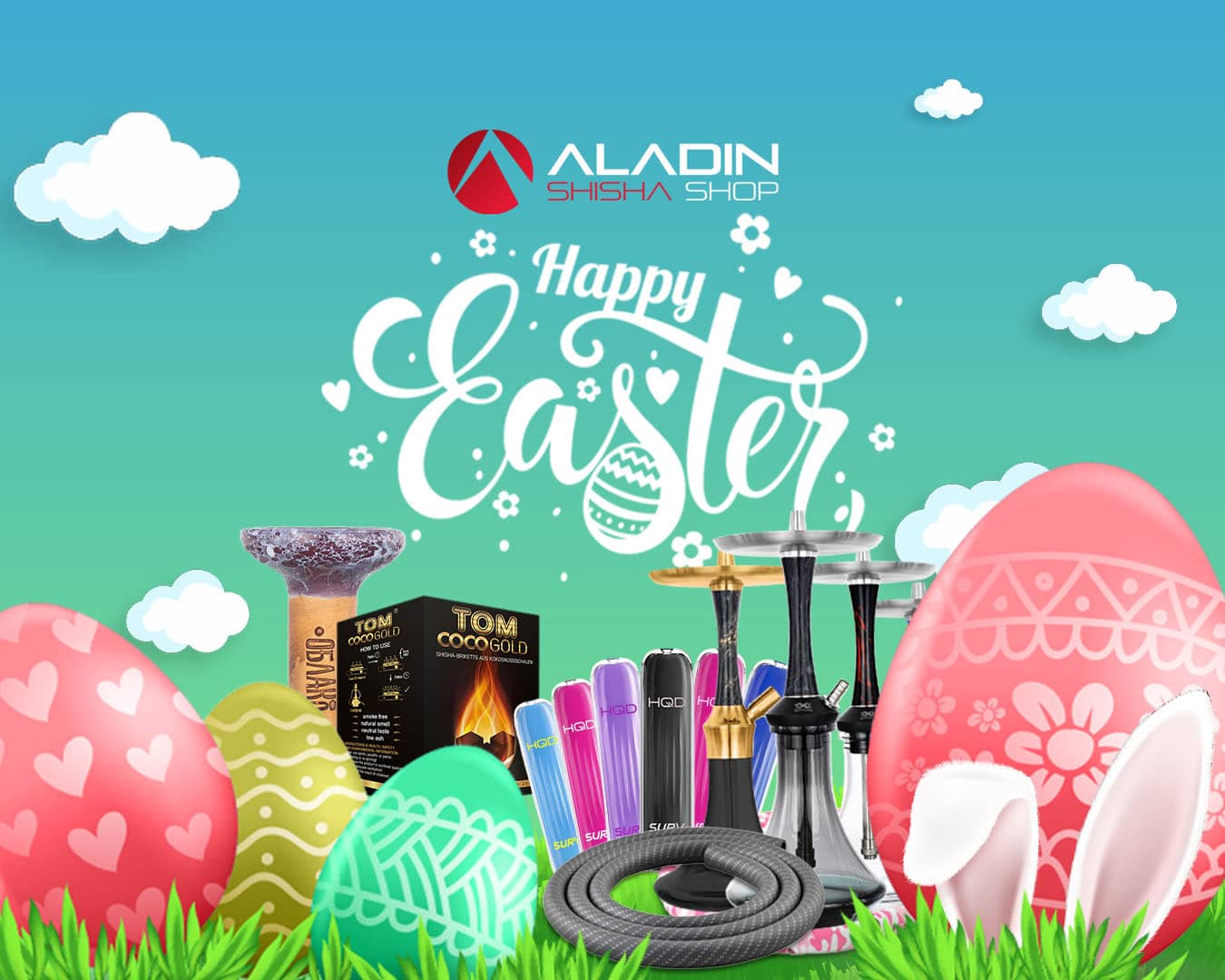Shisha Osteraktion mit Sonderrabatte im Aladin Shisha Shop - Shisha Guru