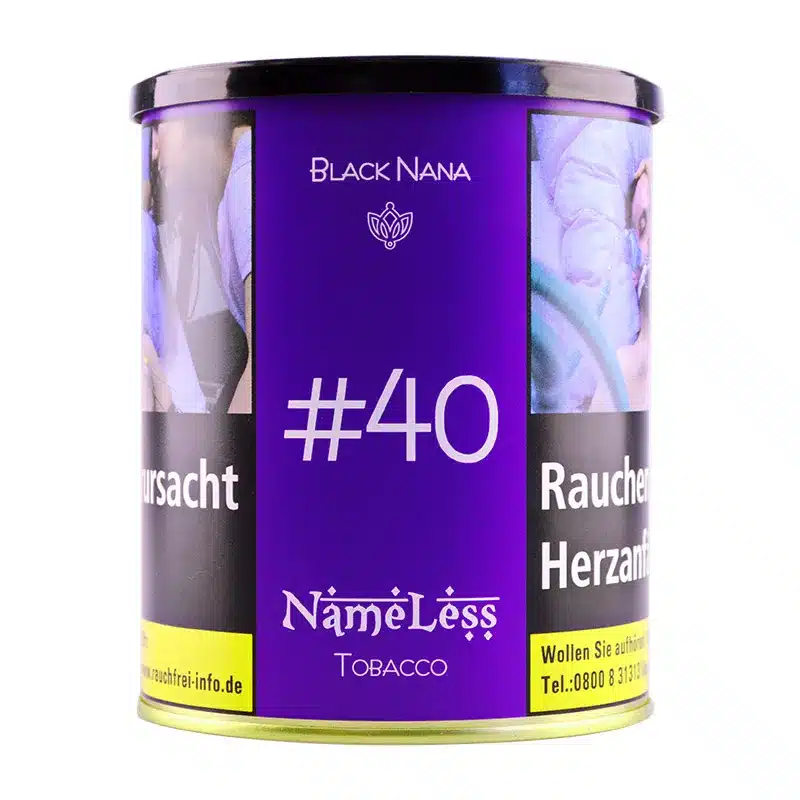 nameless shisha tabak 1000g 40 black nana