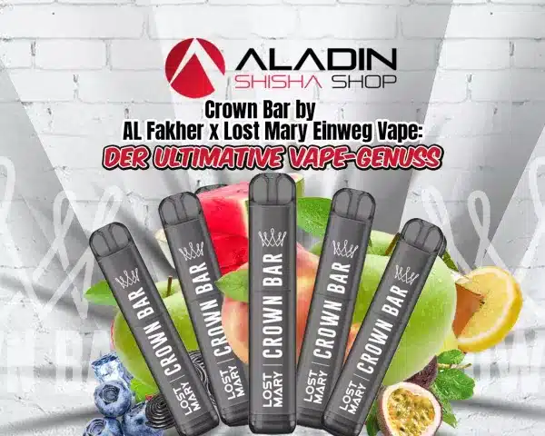 crown bar by al fakher x lost mary einweg vape der ultimative vape genuss